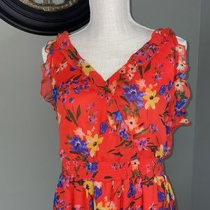 Old Navy Large sleeveless floral dress (Cute for Easter, vacation or everyday)